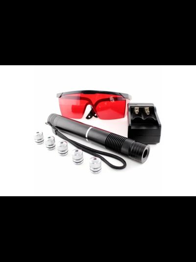 Синяя лазерная указка 10000mW DANGER + защитные очки