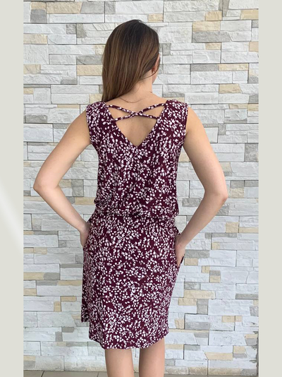 Сарафан 177-0325 бордо