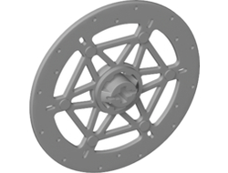 Technic, Steering Brake Disk 6 x 6, Light Bluish Gray (65416 / 6285654)