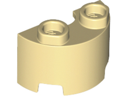 Cylinder Half 1 x 2 x 1, Tan (68013 / 6351413)
