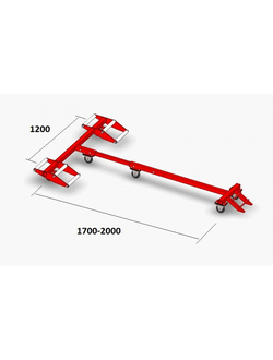 Подкатная Тележка для снегохода 100106Т (223003Т) TM 100106T