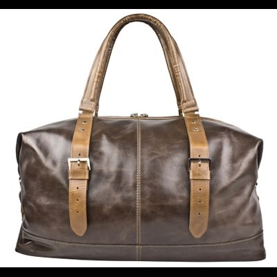 Кожаная дорожная сумка Campora Premium dark brown (арт. 
4019-52)