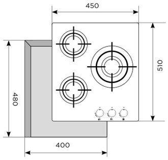 Варочная поверхность газовая LEX GVG 431 С IV