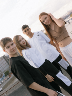 Кроп Топ кофейный