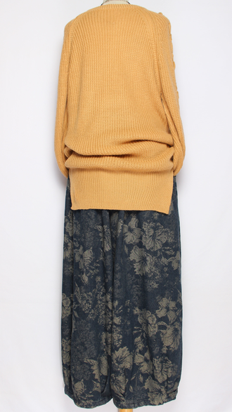 ДЖЕМПЕР "ПЛЕТЕНИЕ ПО РУКАВУ" мокко, серый р.44-48