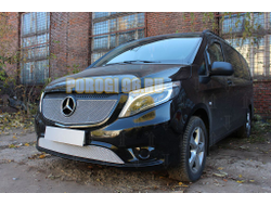 Защита радиатора Mercedes-Benz Vito III (W639) 2010-2014 chrome