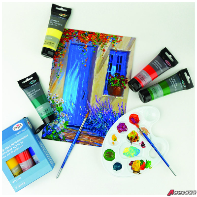 Краска акриловая художественная Гамма "Студия", 75мл, пластиковая туба, охра светлая. 280220105