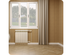 Плинтус для труб отопления ПВХ Smartprofile Aqua 37 для труб до 25мм.