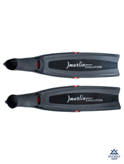 Ласты длинные 43/44 разборные Marlin EVOLUTION black L