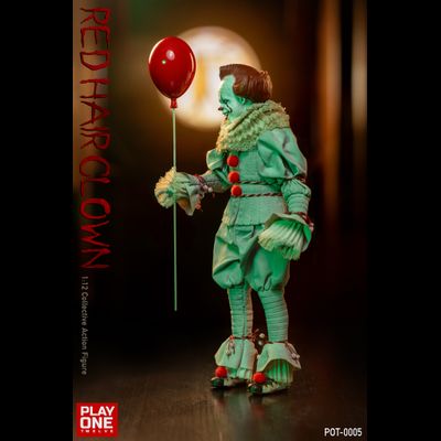 ПРЕДЗАКАЗ - Пеннивайз (Билл Скарсгард, "Оно")  - Коллекционная фигурка 1/12 SCALE Red Hair Clown (POT-0005) - Play One twelve ?ЦЕНА: 12400 РУБ.?