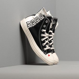 Кеды Converse All Star черные высокие 567309 Love Fear