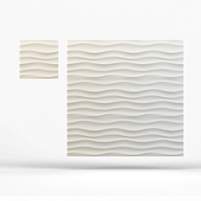 Гипсовая 3d панель "Волна горизонтальная крупная"