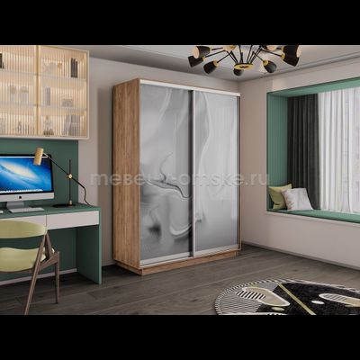 Шкаф-купе Дуо-Фото (Шелк) 1200*450*2200