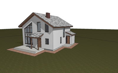 Двухэтажный дом с тремя спальнями 124м² (S74)