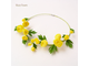 Колье "Купавки" из полимерной глины