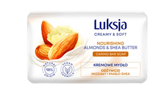 Мыло туалетное Luksja Creamy & Soft nourishing almonds & shea butter/ Миндаль и масло Ши, 90 г
