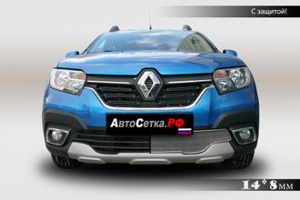 Premium защита радиатора для Renault Sandero Stepway (2018-2021)