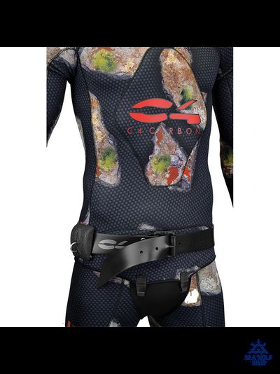 Ремень силиконовый C4 с пластик. марсельс. пряжкой, белый