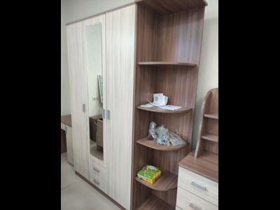 Шкаф распашной  3-х дверный "Тополь" с зеркалом  1200 мм (Бр)