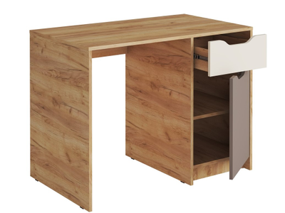 Rich Стол письменный СП-001 Дуб Крафт золотой - Миндаль/Глиняный серый