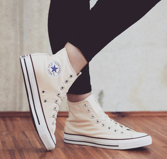 Кеды Converse All Star бежевые высокие M9162