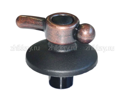 Ручка крана плиты "DARINA" 1E6 GM241 (бронза) длинная ножка