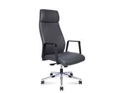 Кресло Arco grey/серая экокожа