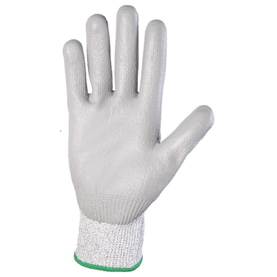 Перчатки промышленные от порезов (5 класс) с полиуретановым покрытием Jeta Safety JCP051 серые