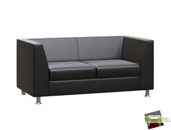 Двухместный диван с подлокотниками PRIME PR.DP-2 (черный)