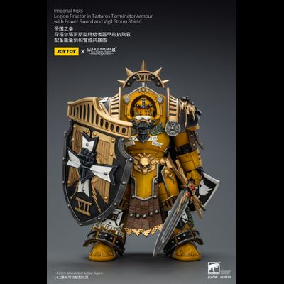 Претор Имперских Кулаков в броне Тартарос (Warhammer Horus Heresy) - КОЛЛЕКЦИОННАЯ ФИГУРКА 1/18 Imperial Fists Legion Praetor in Tartaros Terminator Armour  (JT03295) - JOYTOY