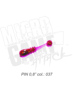 Приманка ATTACK Pin 0,8" цвет #037 (15 шт/упак)