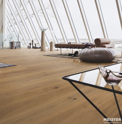 Паркетная доска Meister Дуб Витал Россфельдальм 8836 в интерьере