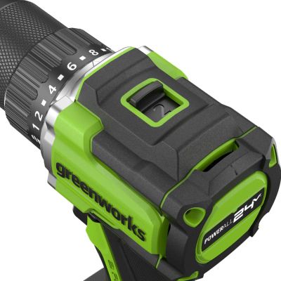 Дрель-шуруповерт ударная аккумуляторная Greenworks DD560, 24V