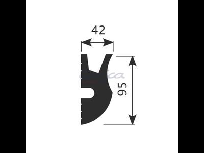 Карниз для скрытого освещения KX026 - 95*42*2000мм