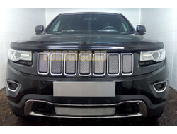 Защита радиатора Jeep Grand Cherokee IV (WK2) 2013-2018 (кроме SRT8) chrome низ