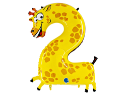 Фольгированная цифра - "Забавные животные"