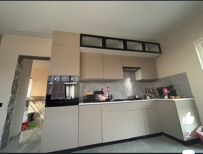 Кухня угловая "МРКГ 200/Оливия"  Белый/Кашемир 3х1.8 м (МР)