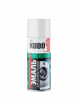 Эмаль для бытовой техники КУДО белая, 520 мл