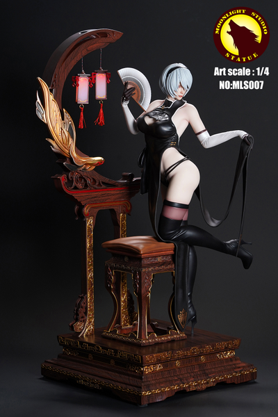 Андроид 2В в съемном платье (Nier: Automata) - КОЛЛЕКЦИОННАЯ СТАТУЯ 1/4  (MLS007) - MOONLIGHT STUDIO