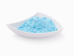 Пудра нетающая сахарная "Бархатная цветная" (голубая), 1кг