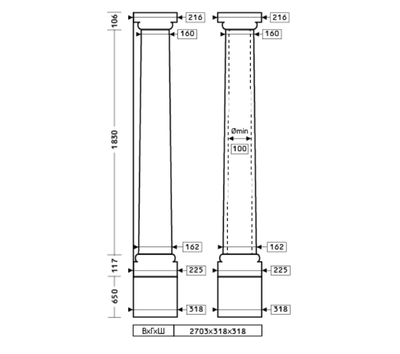 Колонна 1.30.101 - d162мм