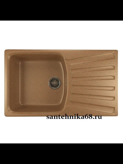 Мойка из искусственного мрамора MIXLINE ML-GM20 прямоугольная с крылом 480*830*190мм