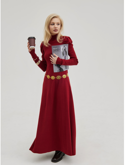 Платье вязаное