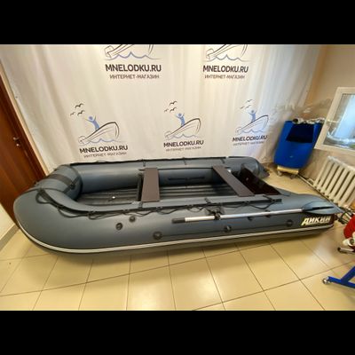 Моторная лодка ДИКИЙ 380 НДНД серый