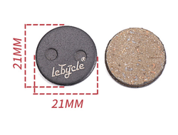 Колодки диск. LeBycle LE-19R, смола/полуметалл, черные