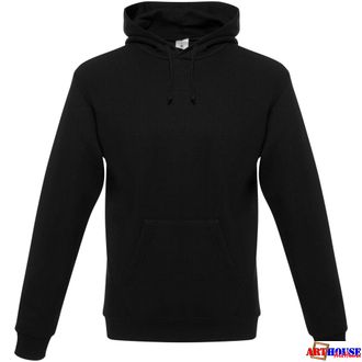 Толстовка ХБ с капюшоном 330г/м2 черная