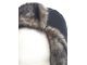 Шапка ушанка зимняя Полюс цвет Серый/Черный ткань Cell (Размер 58-60)