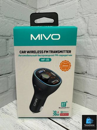 Автомобильный FM- модулятор с Bluetooth Mivo MF-05 / 38 Вт / QC 3.0