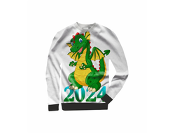 Свитшот 3D с полной запечаткой год Дракона №11