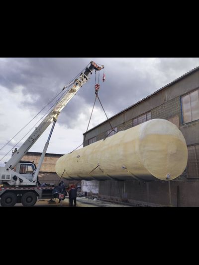 Теплоизоляция емкости, цистерны, резервуара, бака пенополиуретаном
